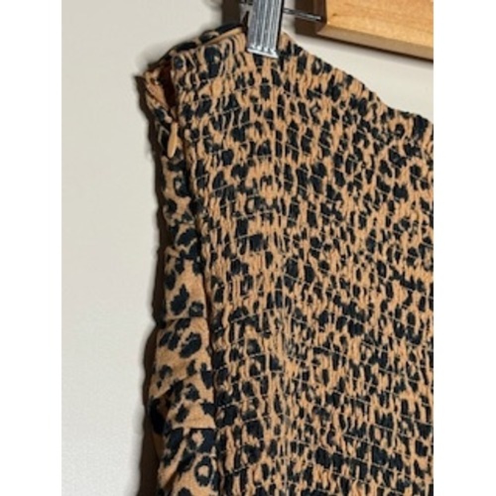 Universal Thread Leopard Print Strapless Smocked … - image 7